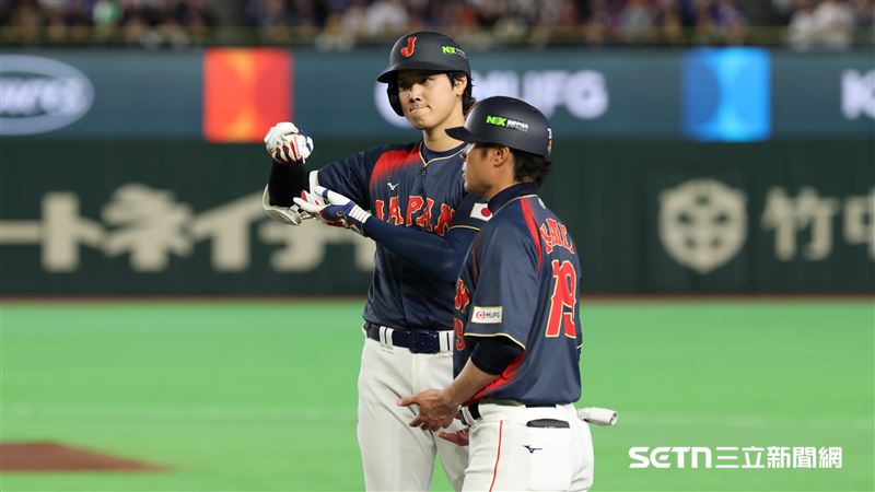 WBC日台戰，日本隊指定打擊大谷翔平連3打席敲安。（圖／特派記者劉彥池攝影）
