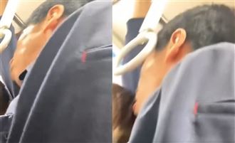 痴漢再進化！日本電車直擊超噁隔空騷擾