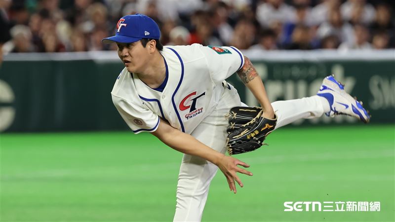 WBC日台戰，台灣隊第4任投手張峻瑋。（圖／特派記者劉彥池攝影）