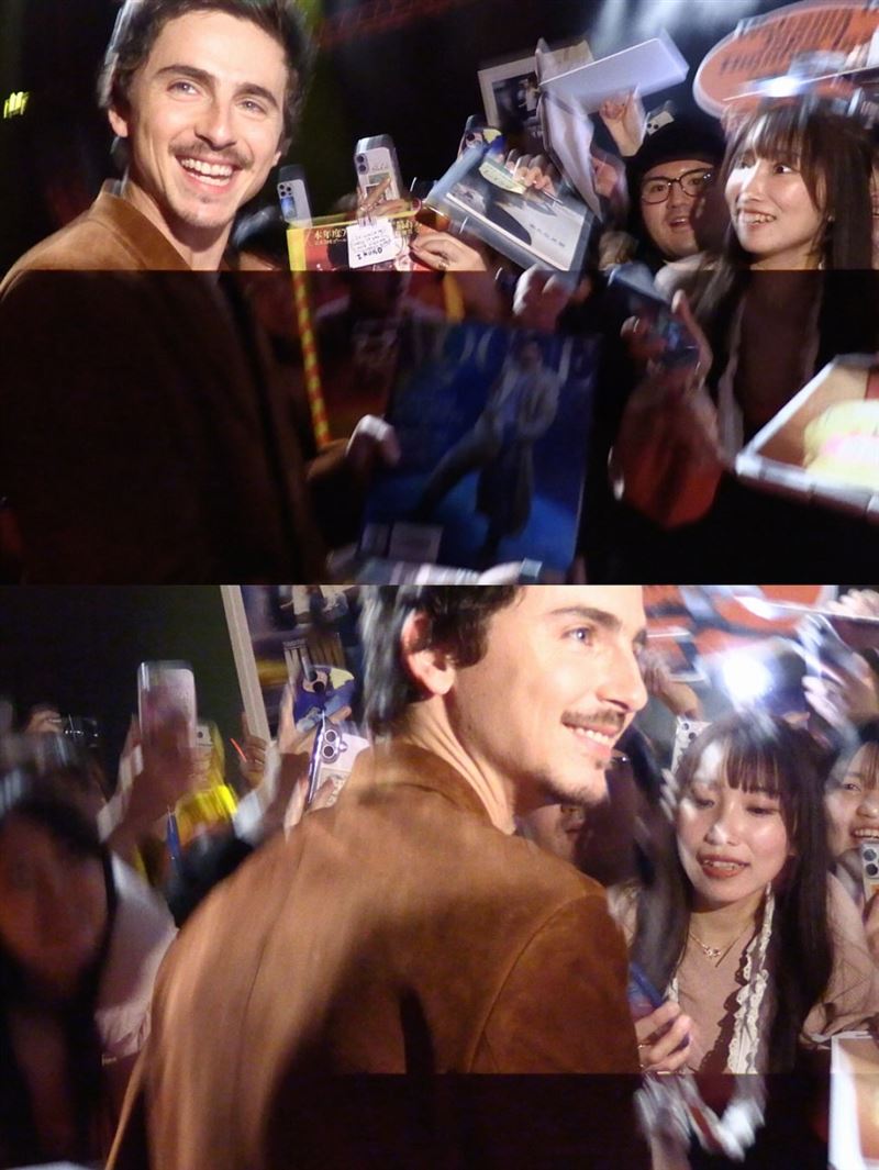 甜茶Timoth&eacute;e Chalamet近期到日本參加電影《橫衝直闖》首映活動。（圖／翻攝自IG @tchalamet）