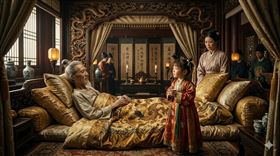 小公主與父皇（示意圖／AI生成）