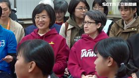 副總統蕭美琴、民進黨新北市長參選人、立委蘇巧慧出席「Girls, Strike it out! 2026女性兒少運動員安全運動與運動防護保護營」開幕式（圖／翻攝畫面）