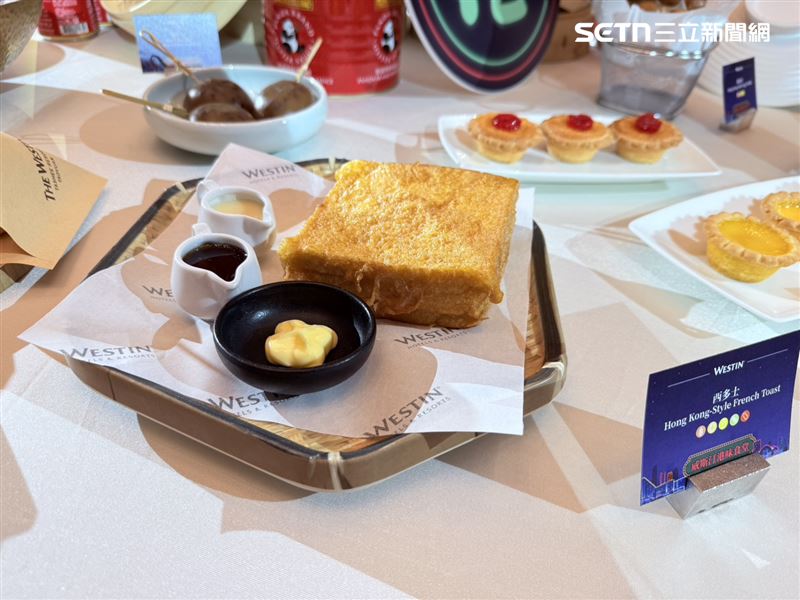 港式椰撻、雞蛋仔、菠蘿油、與西多士等港式甜品，深受大小朋友喜愛。（圖／記者李育道攝影）