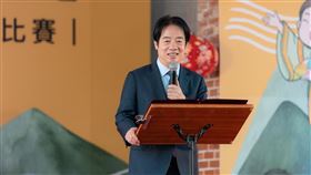 總統賴清德、竹北市長鄭朝方出席「第59屆竹東天穿日臺灣客家山歌比賽」（圖／總統府提供） 