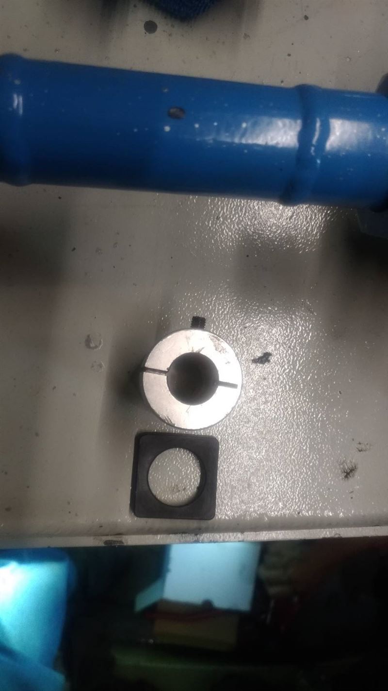 故障的馬達連軸器。（圖／港務公司提供）