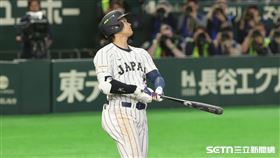 WBC韓日戰，日本隊指定打擊大谷翔平炸裂追平轟。（圖／特派記者劉彥池攝影）