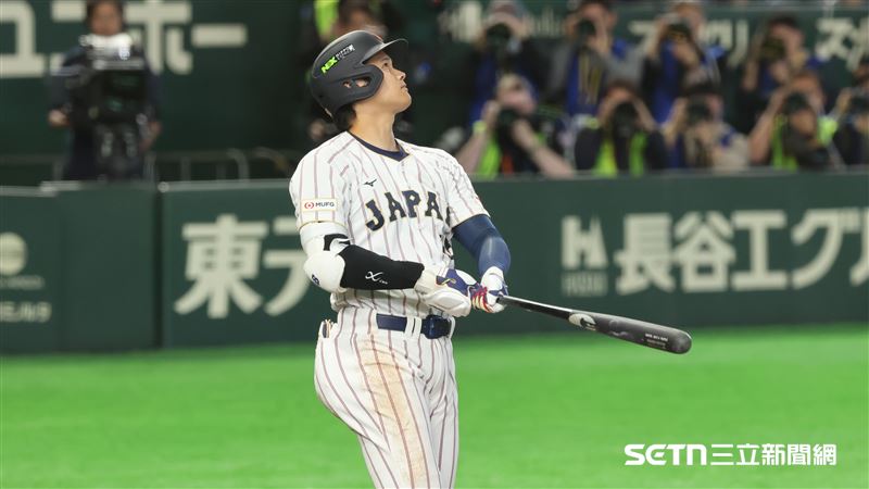 WBC韓日戰，日本隊指定打擊大谷翔平炸裂追平轟。（圖／特派記者劉彥池攝影）