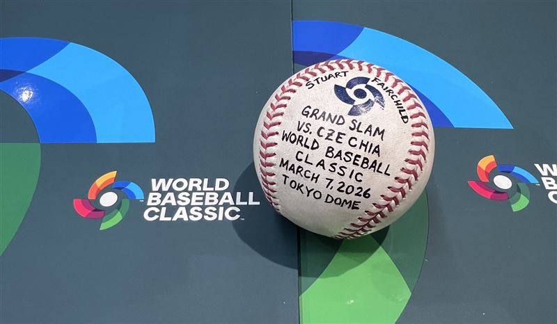 費仔擊出滿貫全壘打，也是台灣隊本屆的首支全壘打。（圖／大會提供）