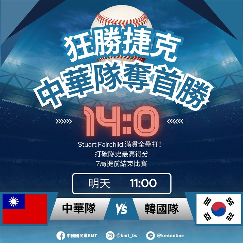 國民黨粉專已修正先前賀圖、放上新版。（圖／翻攝自國民黨臉書）