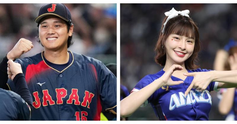 台灣網友分享日本報紙版面，峮峮廣告與大谷翔平新聞照並列。（圖／達志／美聯社）