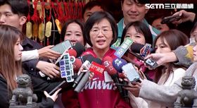 蘇巧慧「板橋大井頭福德祠」參香祈福受訪（圖／翻攝畫面）