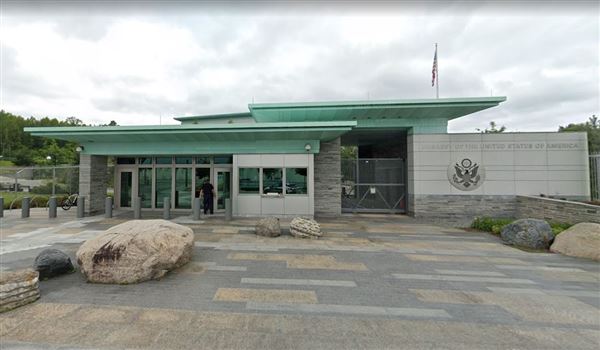 挪威的「美國駐奧斯陸大使館」附近驚傳爆炸，傷亡未知。（圖／翻攝自Google Map）