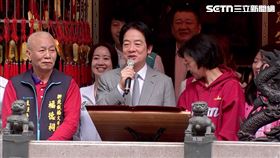 賴清德、蘇巧慧合體「板橋大井頭福德祠」參香祈福（圖／翻攝畫面）