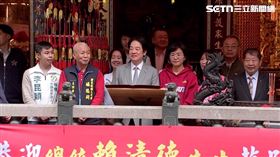 賴清德、蘇巧慧合體「板橋大井頭福德祠」參香祈福（圖／翻攝畫面）