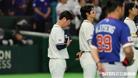 WBC台韓戰球員介紹，韓國隊總教練柳志炫。（圖／特派記者劉彥池攝影）