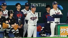 WBC台韓戰，韓國隊總教練柳志炫。（圖／特派記者劉彥池攝影）