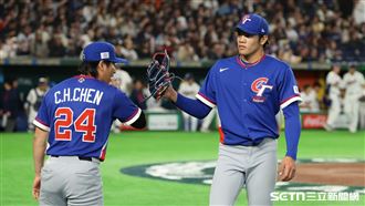 WBC台韓戰，台灣隊第2任投手林維恩挨超前2分砲。（圖／特派記者劉彥池攝影）