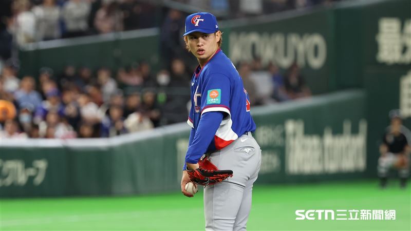 WBC台韓戰，台灣隊第4任投手張奕。（圖／特派記者劉彥池攝影）