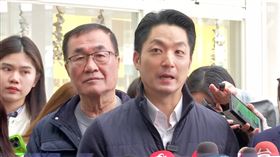 李四川、蔣萬安、侯友宜、劉和然（依序由左至右）參訪新北市板橋兩處公共托育中心。（圖／翻攝畫面）