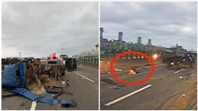 吉普車,小貨車,曳引車,台61,撞擊（圖／翻攝畫面）
