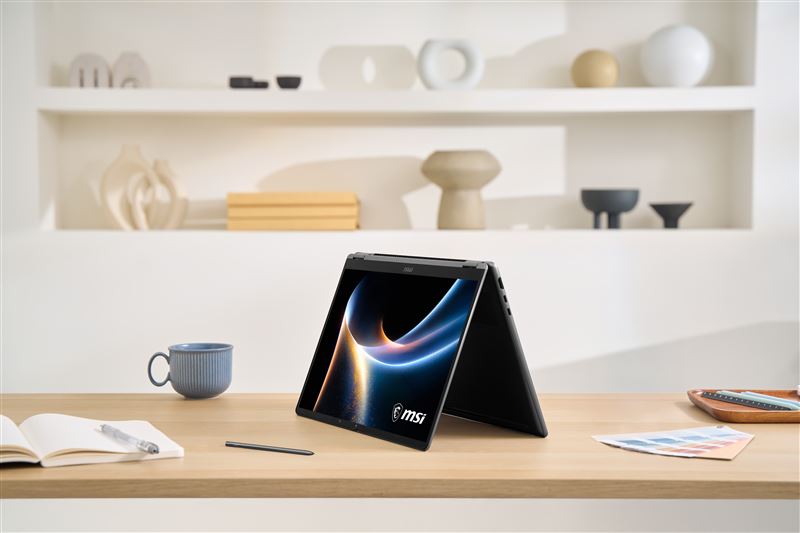 Prestige 14 Flip、Prestige 16 Flip不僅具備強勁效能與輕薄設計,同時擁有2-in-1翻轉的彈性