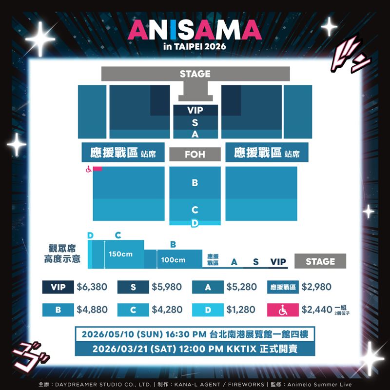 ANISAMA票價圖。(圖/Animelo Summer Live提供)