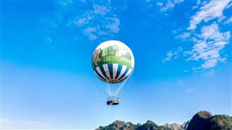 全台唯一繫留式觀光氦氣球，168公尺高空打造獨一無二的夢幻視角。（圖／品牌業者提供）