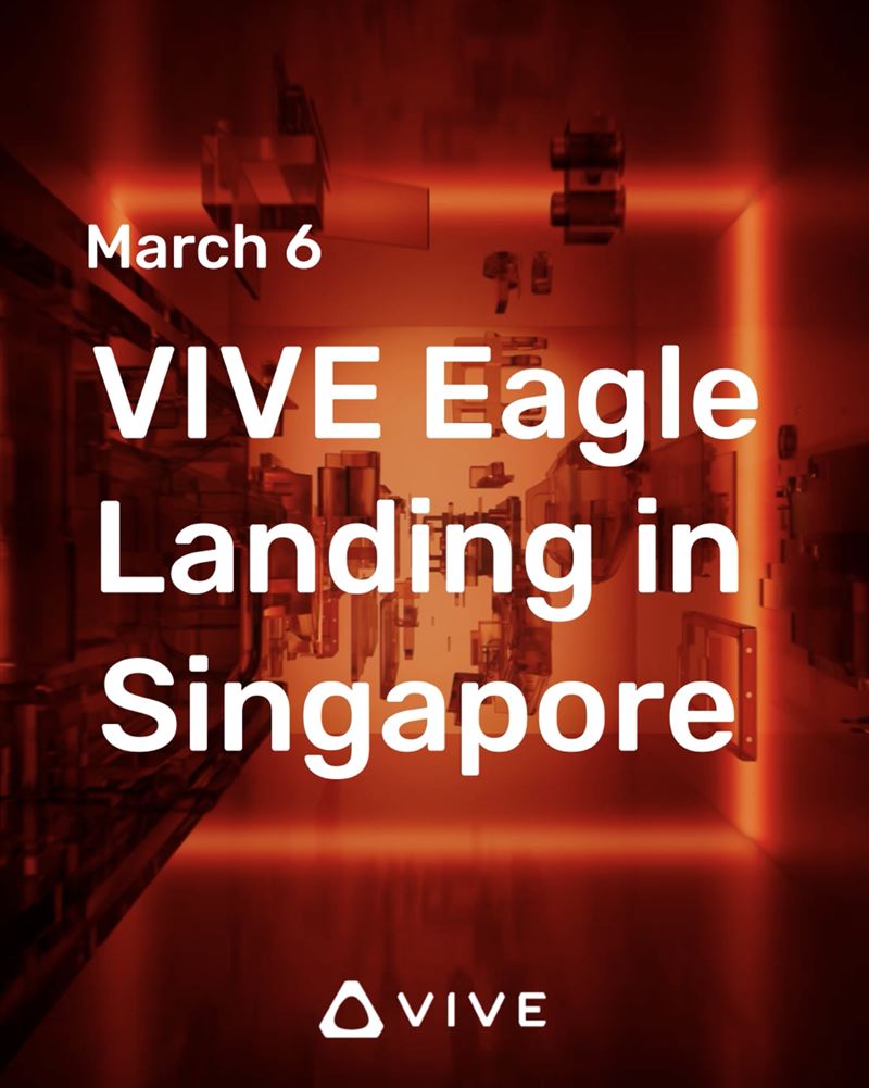 VIVE Eagle在新加坡攜手新加坡電信Singtel合作上市。（圖／宏達電提供）
