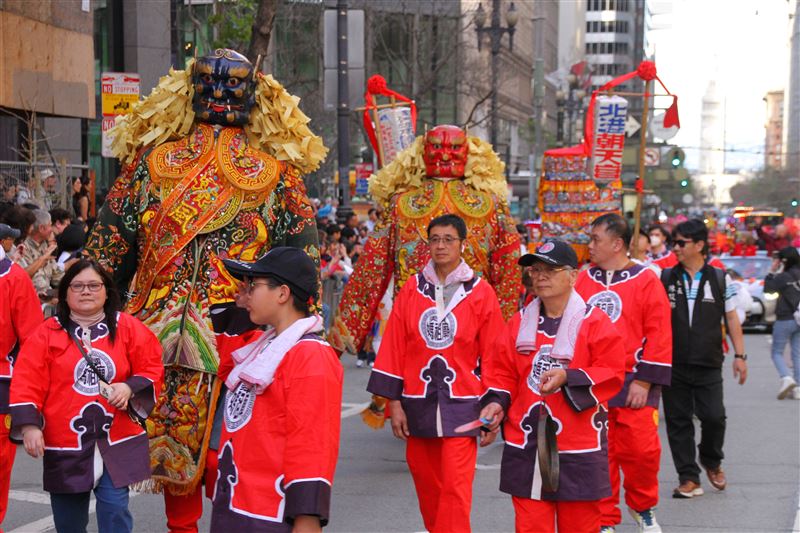 台灣媽祖文化走向國際！北港朝天宮舊金山新年遊行展現台灣媽祖文化底蘊。（圖／北港朝天宮提供）