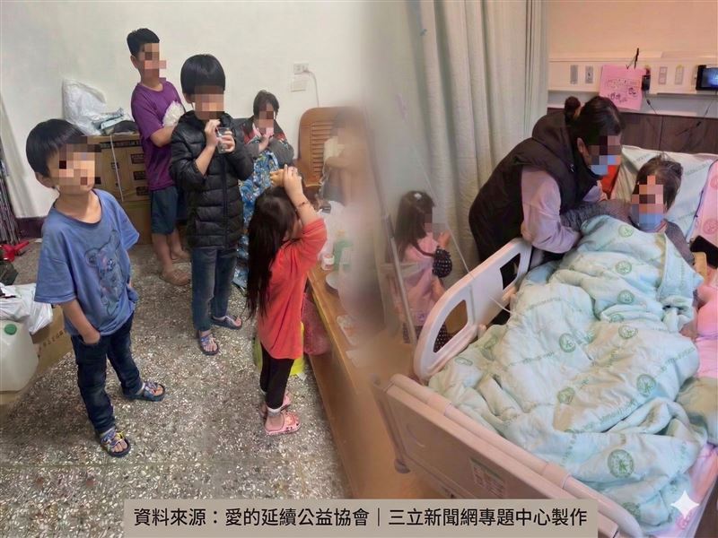 乳癌四期阿嬤阿春姨哭求別救我！癌末不敢治療，怕拖垮11口兒孫全家，天天以淚洗面哭斷腸。（圖／《愛的延續》公益協會提供、GEMINI製作）