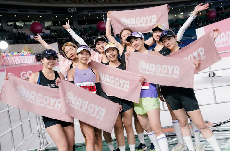 温貞菱穿上全新New Balance Ellipse征戰名古屋女子馬。(圖/品牌業者提供)