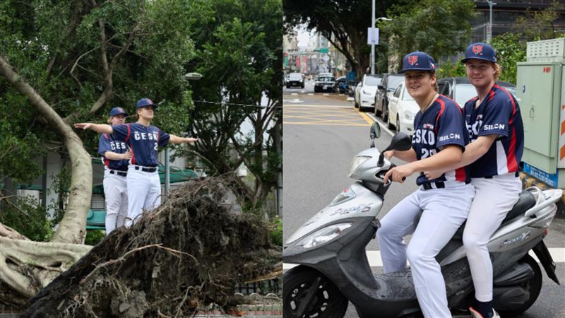 捷克隊先前到台灣比賽時，也是在台灣觀光留下紀念照。（圖／取自baseballczech IG）