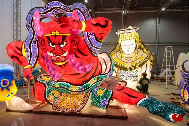 千里眼與順風耳。（圖／翻攝自2026嘉義台灣燈會）