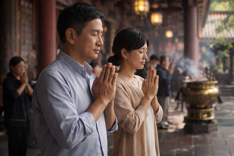 天赦日首重懺悔與自省,有助於平順個人氣場。(圖/ai製作)