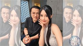 桃園市議員梁為超（左）驚爆以每月20萬元包養寫真網紅許玲玲（右）。（讀者提供）