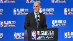 NBA聯盟總裁席爾瓦（Adam Silver）。（圖／美聯社／達志影像）