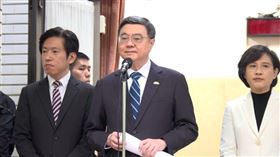 卓榮泰立法院議場後門前受訪（圖／翻攝畫面）