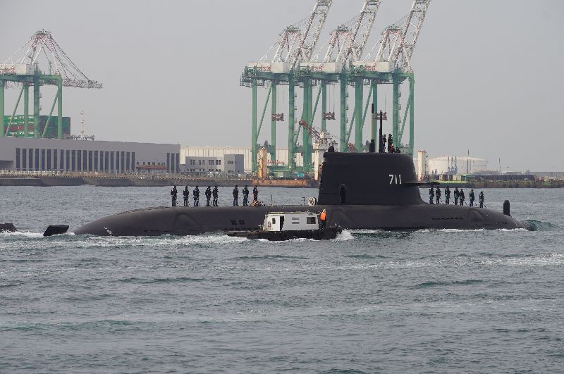 潛艦國造原型艦海鯤艦10日進行第5次潛航測試，離上次出海潛航測試，已相距一個多月