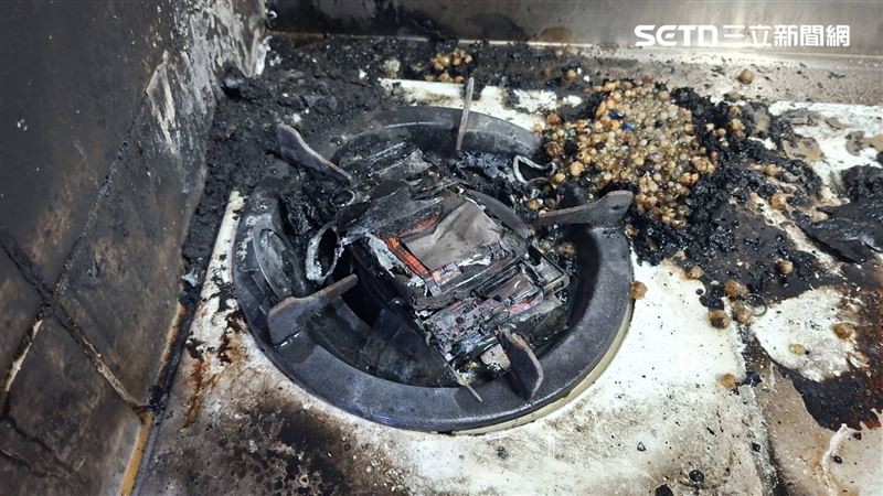 北市賴男吸毒後毆打母親,又縱火燒毀手機。(圖/翻攝畫面)