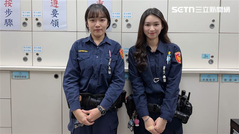 北市郭男潛入永康街民宅工地行竊,女警蘇芮嫻、費品涵師徒檔盤查逮人。(圖/翻攝畫面)