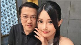 桃園市議員梁為超（左）驚爆以每月20萬元包養寫真網紅許玲玲（右）。（讀者提供）