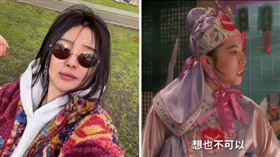 王祖賢撥弄頭髮，更說出電影《射鵰英雄傳之東成西就》的經典台詞：「想也不可以！」。（圖／鏡週刊提供）