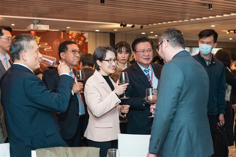 副總統蕭美琴今（10）日出席「中華民國全國商業總會115年新春聯誼晚宴」。（圖／總統府提供）