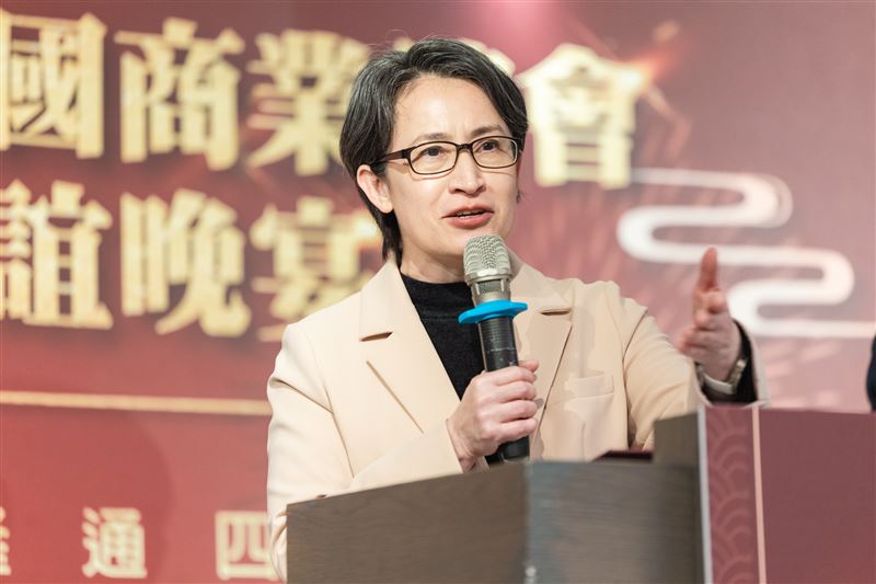 副總統蕭美琴今（10）日出席「中華民國全國商業總會115年新春聯誼晚宴」。（圖／總統府提供）