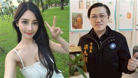 梁為超、許玲玲被爆出包養傳聞。（合成圖／翻攝自梁為超、許玲玲臉書）