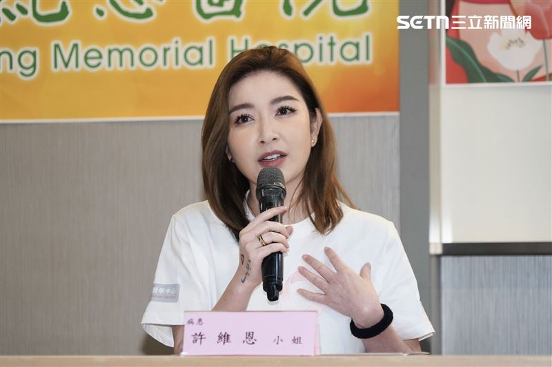 許維恩罹乳癌首露面。（圖／記者趙于瑩攝影）