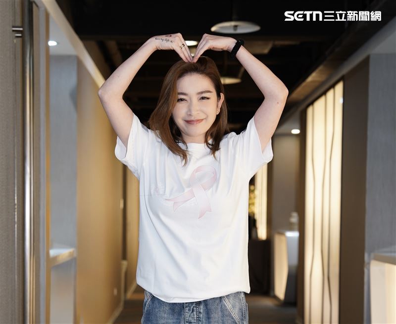 許維恩宣布乳癌後首度現身，分享生病到現在的心路歷程。（圖／記者趙于瑩攝影）