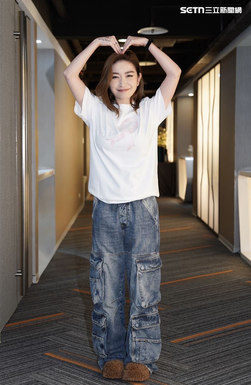 許維恩宣布乳癌後首度現身，分享生病到現在的心路歷程。（圖／記者趙于瑩攝影）