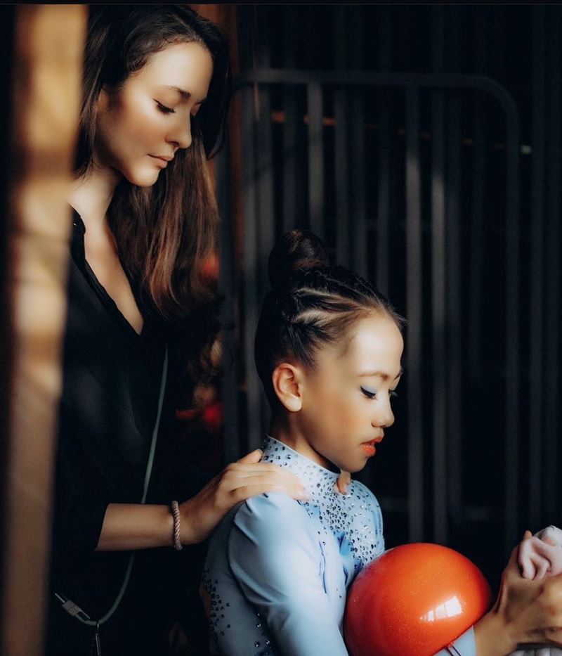 瑞莎從林羽潔7歲時開始培訓她。（圖／瑞星體操協會提供）