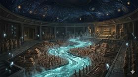 地宮內竟藏「劇毒水銀河」！根據《史記》記載，秦始皇為了在死後繼續統治江山，動用數十萬勞力在地宮內打造了「微縮版版圖」，並灌入海量水銀模擬江河大海。（示意圖／AI生成）